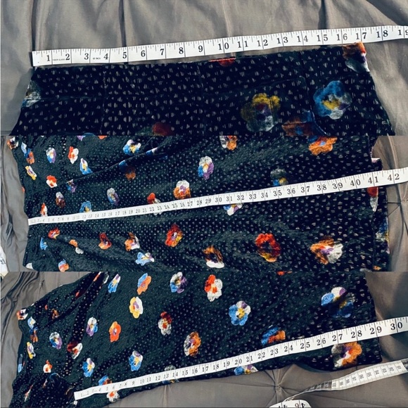 COPY - Anthropologie Eva Franco Velvet Metallic Pasquette Floral Wide Leg Pants… - Picture 13 of 14